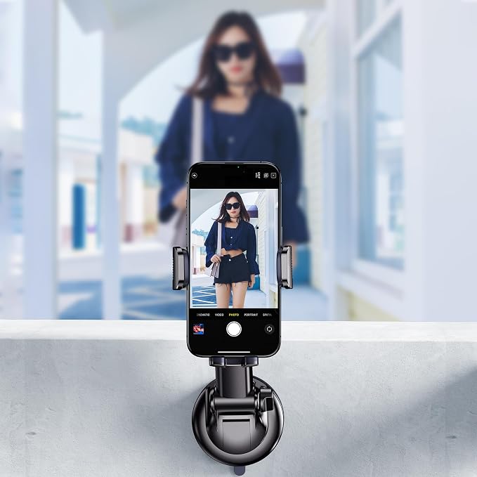 Qifutan Phone Holders for Your Car Cell Phone Mount for Car Mount Windshield Dashboard Air Vent Universal Hands Free Automobile Cell Phone Holder Fit for iPhone Smartphone Camera Mounts - Image 8