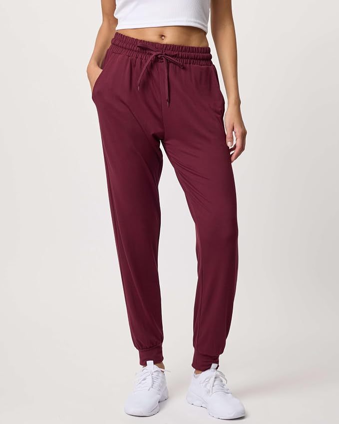 3 Pack Women's Lounge Joggers Sweatpant Active Athletic Yoga Workout Pocket | Available in Plus Size, Ladies Casual, Drawstring Gym Pants, Sleep Bottoms, Hiking, Running, Fitness, Exercise, Pajama, Soft - Image 2