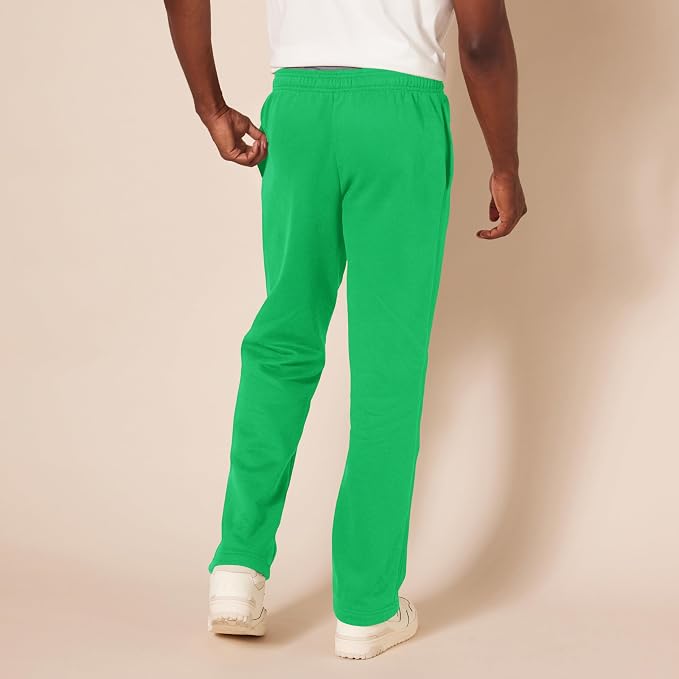 Amazon Essentials Men's Relaxed Straight Leg Fleece Open Bottom Sweatpant (Available in Big & Tall) - Image 3