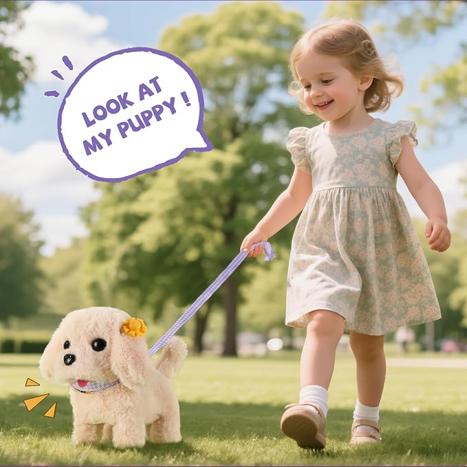 Vanvimen 16 Pcs Robot Dog Toys for Girls, Toys for 3 4 5 6 7 8 Year Old Girls Kids Boys, Realistic Robot Puppy Toddlers Girl Toy for 5-7 6-8, Ideas Birthday Gifts for Girl 3 4 5 6 Year Old - Image 3