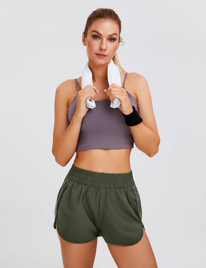 Blooming Jelly Women's Quick-Dry Running Shorts Workout Sport Layer Active Shorts with Pockets 1.75" - Image 3