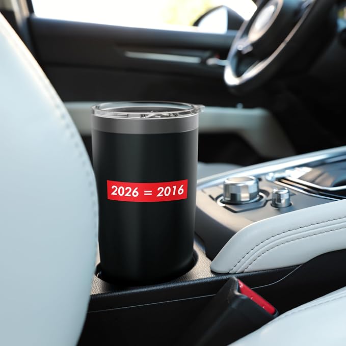 2026 Equals 2016 Funny Gen Z Nostalgia Teen Escapism Tween Stainless Steel Insulated Tumbler - Image 6