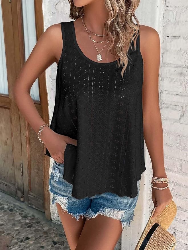 ATHMILE Women's Tank Tops Sleeveless Summer Top Spaghetti Strap Spring Shirt Loose Fit Beach Vacation 2026 Casual - Image 2