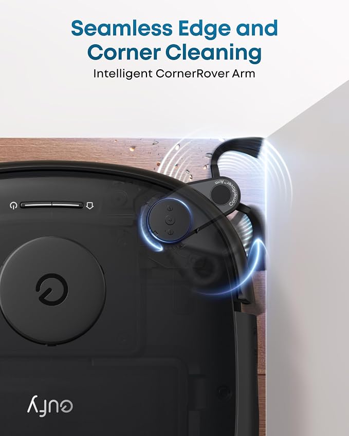 eufy E28 Matic Robot Vacuum and Mop, 20,000 Pa, Portable Carpet Cleaning | Roller Mop with HydroJet System, All-in-One Robot Vacuum and Mop Combo, Zero-Tangling, Corner-to-Edge Cleaning - Image 8