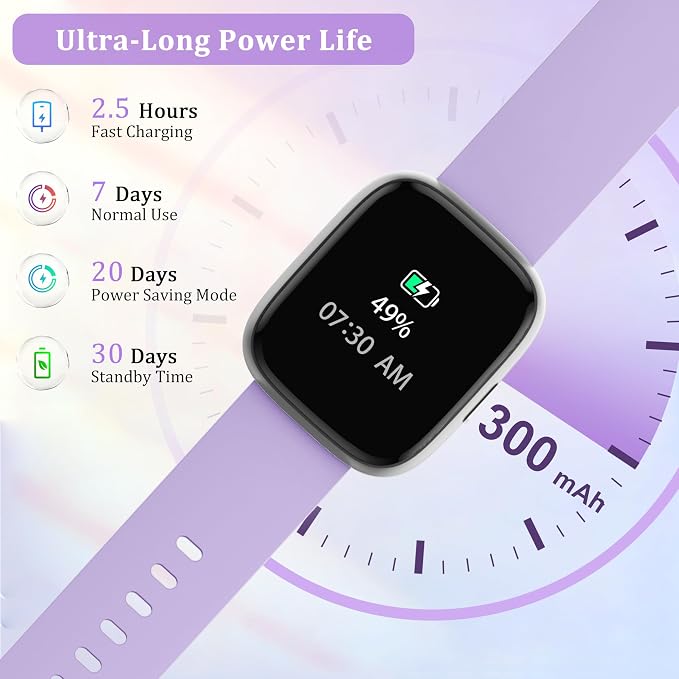 Smart Watch for Women Men, 2026 Upgrade Smartwatch [2 Bands, 44mm case], 1.83" Fitness Tracker Watch Alexa Built-in, Make/Answer Call, HR Sleep Stress Monitor, IP68 Waterproof Step Counter Watch - Image 8