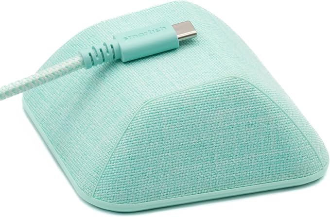 Smartish® Magnetic Cord Holder - Cable Wrangler Organizer with Magnet Clips for Charger Management on Desktop, Nightstand, or Side Table for All Cables, USB-C, Lightning Cables - Teal Me More by Smartish-PhoneCasesandStuff