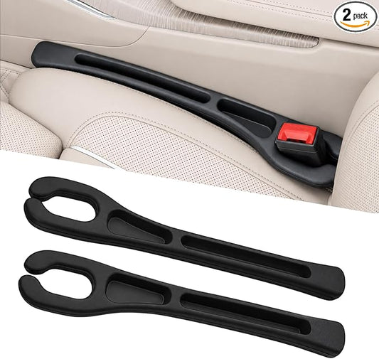 Car Seat Gap Filler Organizer 2 PCS Black Universal Seat Gap Plug Blocker Anti-Drop Console Catcher Phone Keys Storage for Car Truck SUV Auto Accessories Style3 by Unknown