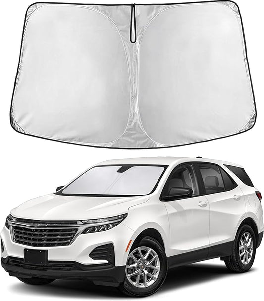EcoNour Windshield Sunshade Compatible for Chevrolet Equinox 2018-2022 2023 2024, Sun Visor for Front Windshield & Window Sun Shade Cover, UV Heat Blocker & Protector, Car Accessories by EcoNour