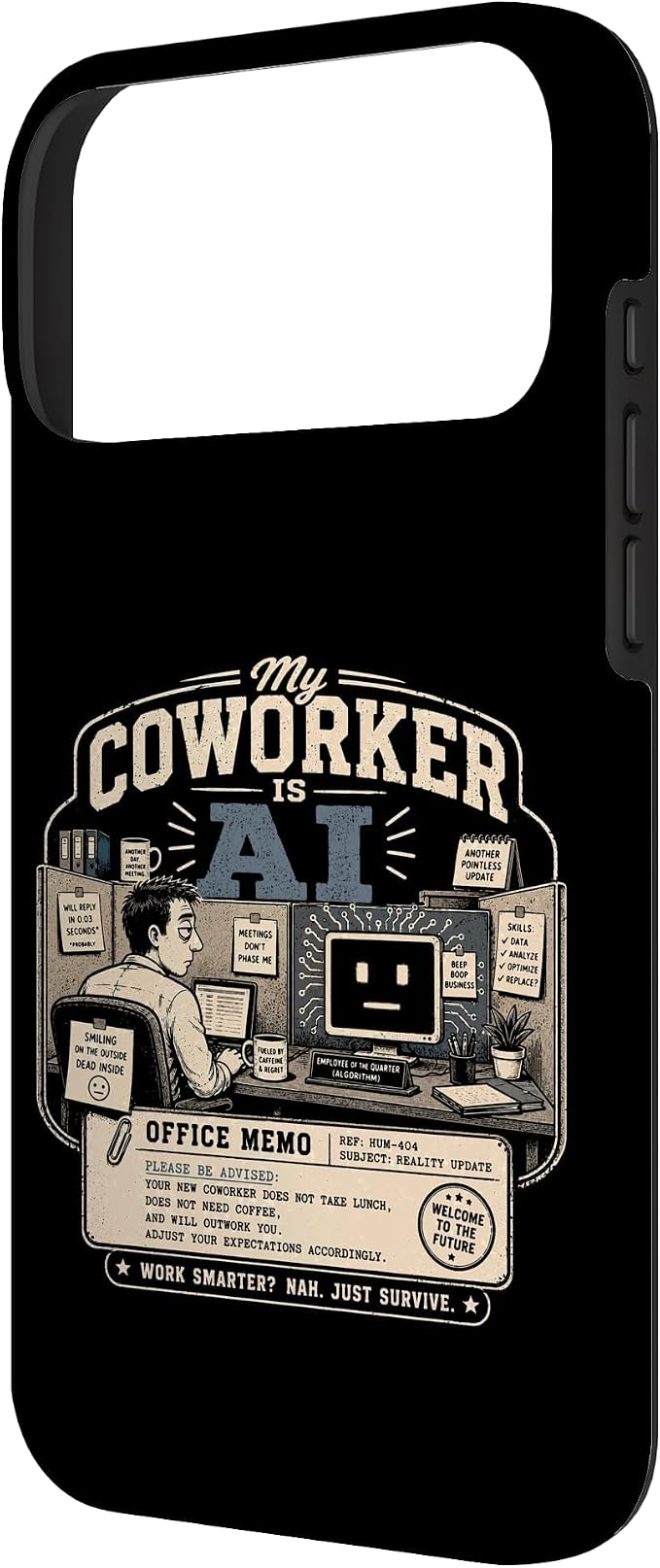 My Coworker is AI Office Humor Funny Workplace Replacement Case for iPhone 17 Pro Max - Image 2