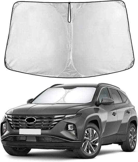 EcoNour Windshield Sunshade Compatible for Hyundai Tucson 2022-2024 2025 2026, Sun Visor for Front Windshield & Window Sun Shade Cover, UV Heat Blocker & Protector, Car Accessories by EcoNour