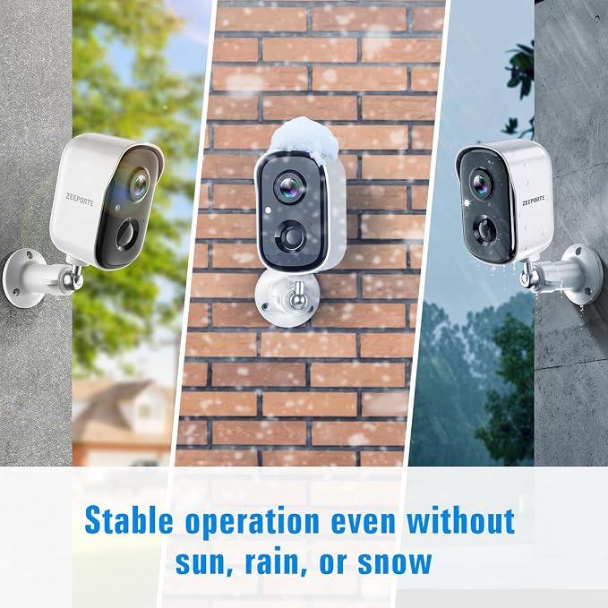 Security Cameras Wireless Outdoor, 2K Cameras for Home Security with Color Night Vision, SD/Cloud Storage,Longer Battery Life, Weatherproof, AI Motion Detection, Spotlight Siren Alarm - Image 8