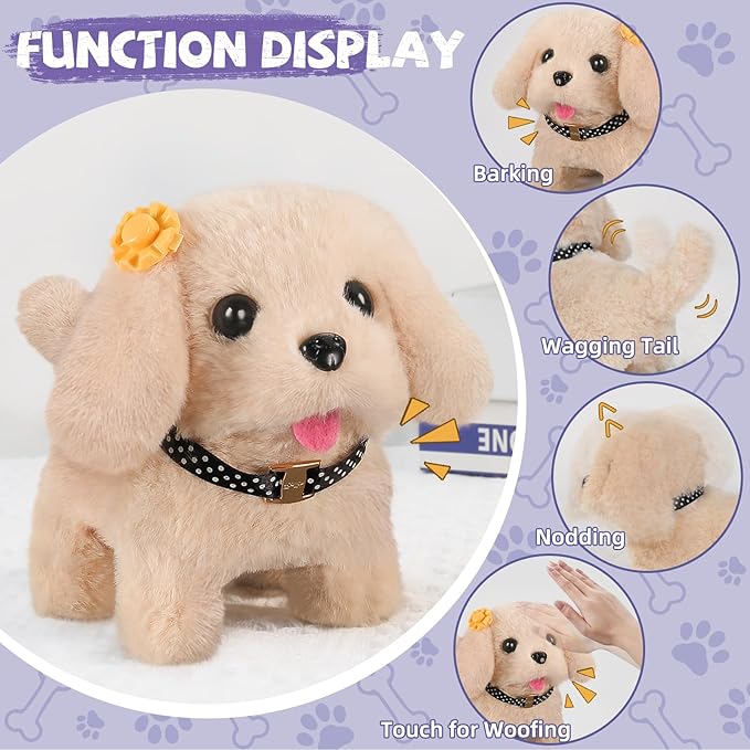 Vanvimen 16 Pcs Robot Dog Toys for Girls, Toys for 3 4 5 6 7 8 Year Old Girls Kids Boys, Realistic Robot Puppy Toddlers Girl Toy for 5-7 6-8, Ideas Birthday Gifts for Girl 3 4 5 6 Year Old - Image 5
