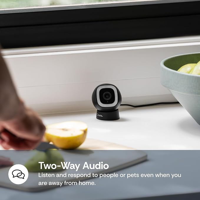 Luna 2K AI Wired Cameras for Home Security Outdoor/Indoor, 2.4GHz Wi-Fi, Smart Motion Alerts, Color Night Vision, Spotlight/Siren, Magnetic Mount, Cloud & CVR Storage, 2-Way Audio (2-Pack, Black) - Image 3