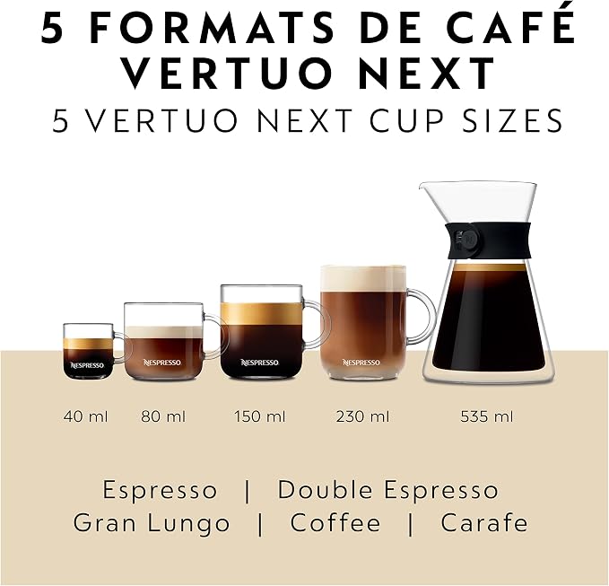 Nespresso Vertuo Next Coffee and Espresso Machine by Breville,1.1 liters, Dark Chrome - Image 6