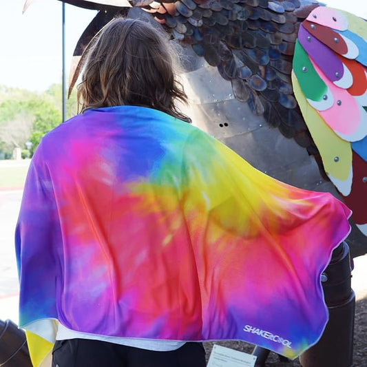 SHAKEitCOOL Large Cooling Shawl - Instant Heat Relief for Outdoor Events by SHAKEitCOOL