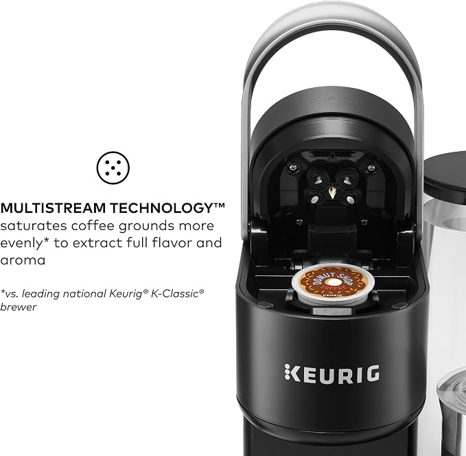 Keurig K-Café SMART Single Serve Coffee Maker with WiFi Compatibility, Latte and Cappuccino Machine with Built-In Frother, 6 Brew Sizes, Black | WIFI Brewid Smart Brewing, Built-in Milk Frother for Lattes and Cappuccinos, 6 Brew Sizes, K-Cup Pod Compat... - Image 10