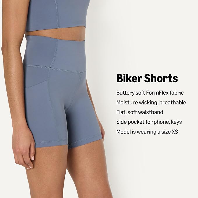 Amazon Essentials Women's Active FormFlex Buttery Soft High Waist Biker Shorts - Image 4