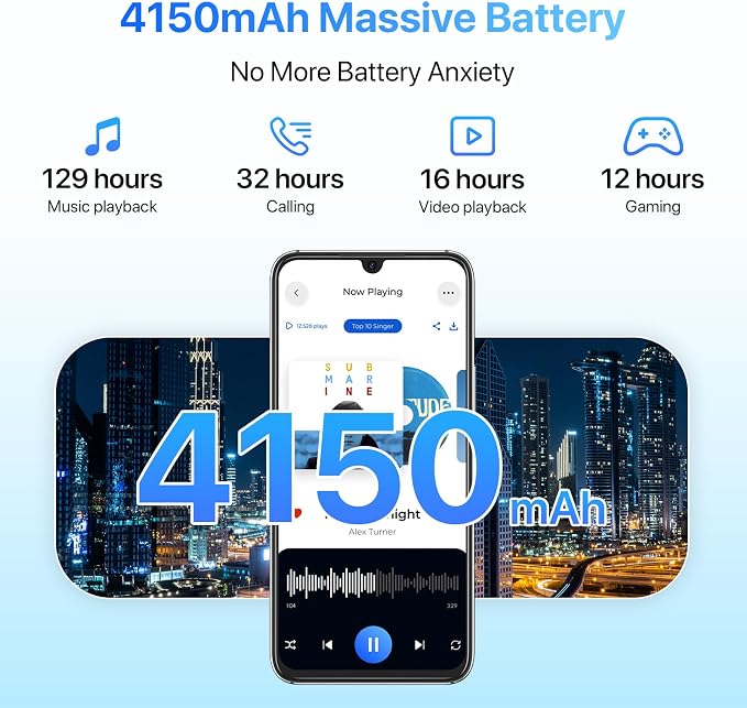 UMIDIGI A9 Pro Unlocked Cell Phone, Helio P60, 6GB+128GB Expandable 256GB, 6.3 Inch FHD Touch Screen, Double-Sided 2.5D Curved Glass, 48MP Quad Camera, 4150mAh, Dual SIM 4G Volte - Image 6