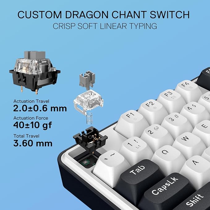 Redragon K689 108-Key Hot-Swap Wired RGB Gaming Keyboard, Extra 4 Hotkeys | Dedicated Shortcut Keys for Mute, Calc & Desktop, Cushioned Noise Dampening for Creamy Thocky Sound, Swap-Ready, PRO Software - Image 5