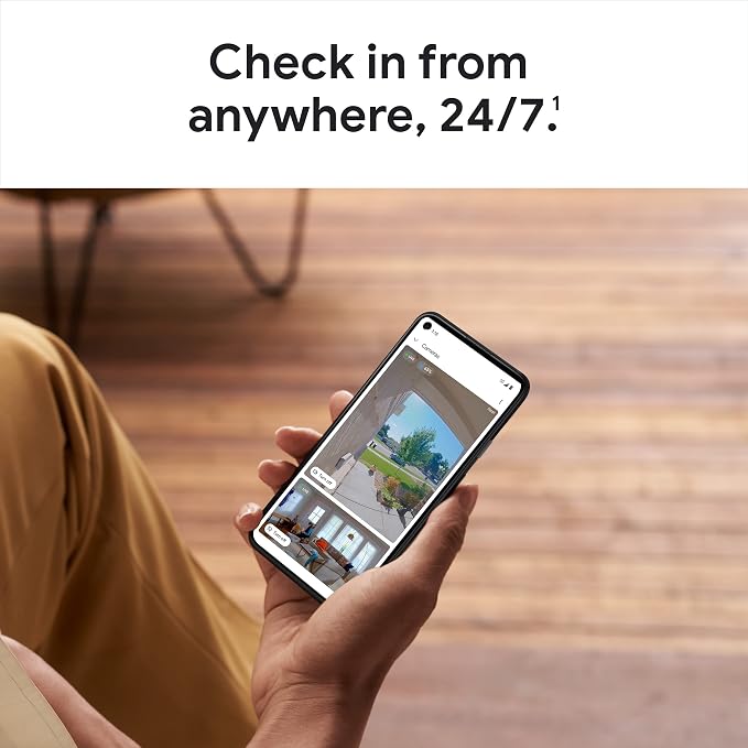Google Nest Doorbell (Battery) - Ivy | 6x digital zoom video doorbell, HD, 24/7 live view, Night vision, HDR, works with Google Home & Gemini - Image 3