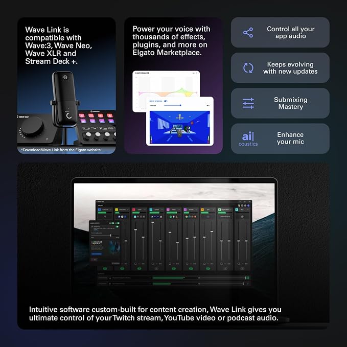 Elgato Stream Deck +, Audio Mixer and Studio Controller | LCD keys, dials and touch strip, Multi actions and smart profiles, Unlocks Wave Link mixing, Works with Mac and PC - Image 9