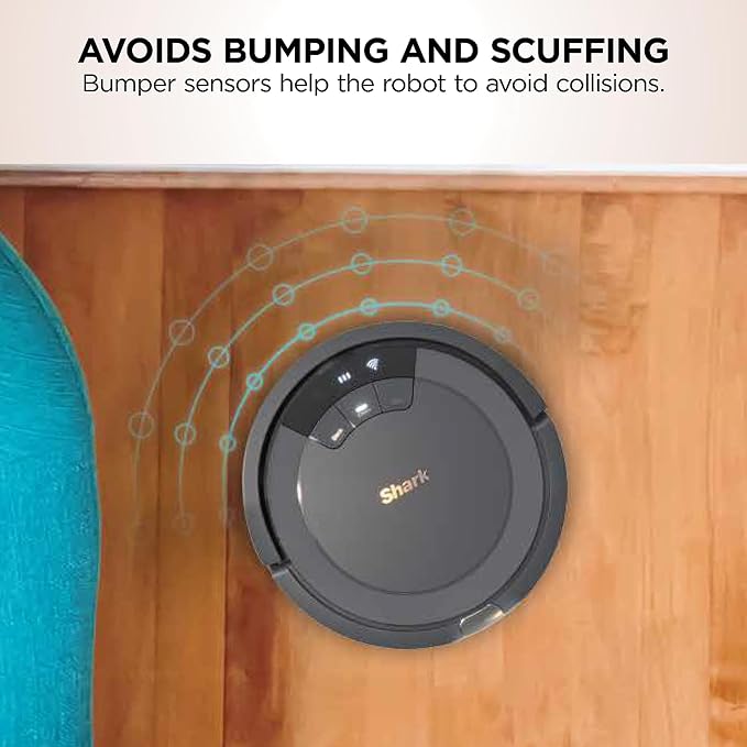 Shark ION Robot Vacuum, Tri-Brush System, Grey, AV753 | Tri-Brush System, Wi-Fi Connected, Works with Alexa & Google Assistant, 120-Min Runtime, Multi-Surface Cleaning - Image 5