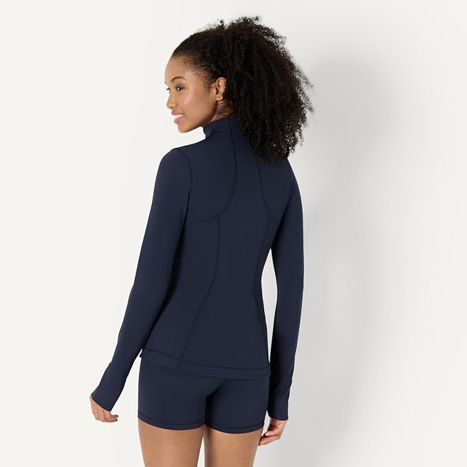 Amazon Essentials Women's Active FormFlex Buttery Soft Slim Fit Quarter Zip Long Sleeve Pullover Jacket - Image 2