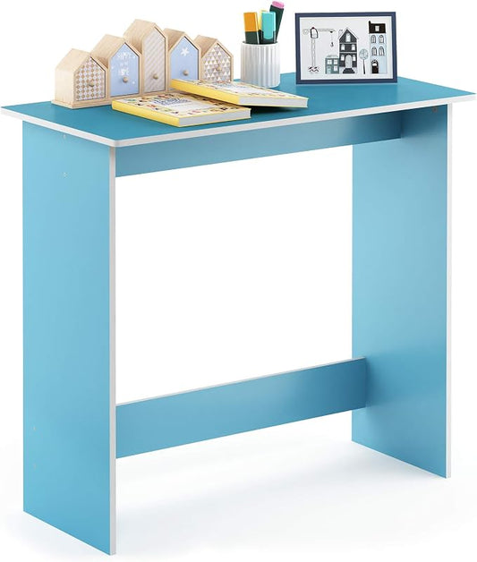 FURINNO Simplistic Study Table, Light Blue by Furinno-FitsYourSpaceFitsYourBudget