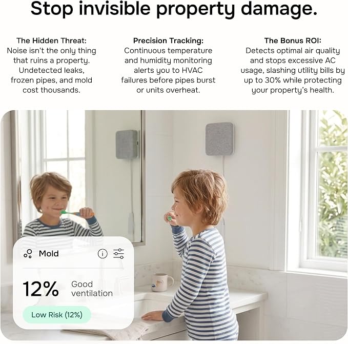 Layla Noise Monitor for Airbnb & Vacation Rentals | AI Occupancy & Noise Sensor, Party Detector, Instant Alerts & Quiet Hours | Privacy-Safe | Pay Once, No Subscription - Image 6