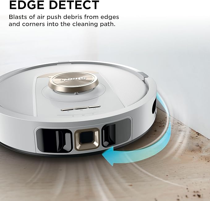 Shark Stratos 2-in-1 Robot Vacuum & Mop with 25+ Hands-Free Features & NeverTouch Self-Cleaning Base, Precision Mapping, Autolift Technology, HEPA Filtration, Edge Detect, White, RV2720ZE - Image 6
