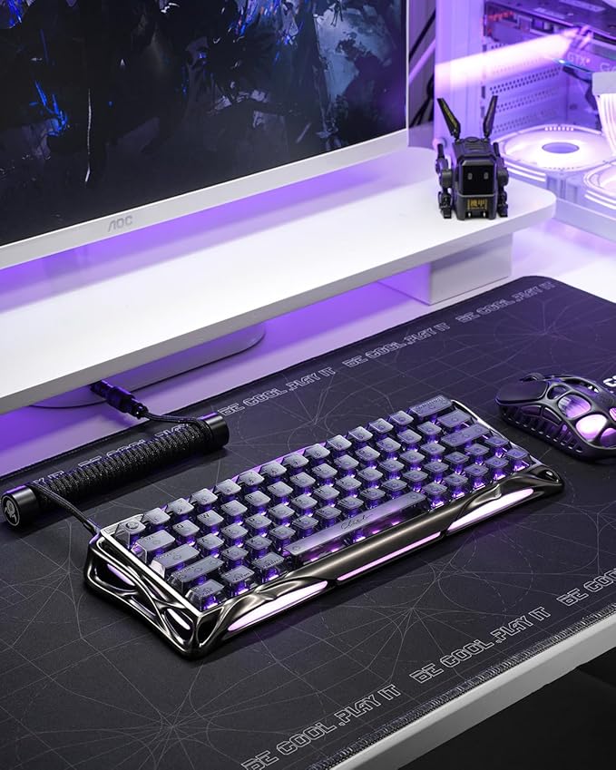 GravaStar Mercury V60 Pro 60% HE Magnetic Gaming Keyboard, True 8kHz Polling Rate, 0.125ms Latency, Dynamic Rapid Trigger, 0.005mm Adjustable Actuation, Full Aluminum Frame - Image 6