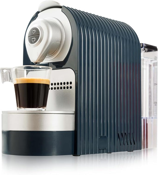 Mixpresso Espresso Machine, Compatible with Nespresso OriginalLine Capsules | 1400W single serve coffee maker with one-touch operation, 19-bar Italian pump and 27oz water tank, blue by Mixpresso