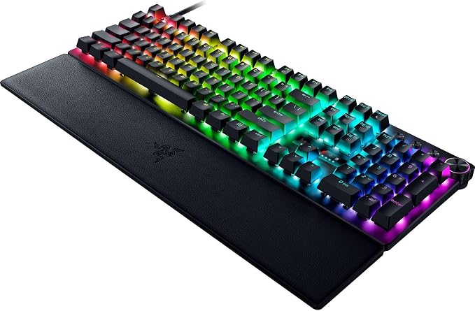 Razer Huntsman V3 Pro Esports Gaming Keyboard, Black | Analog Optical Switches, Snap Tap, Rapid Trigger, Adjustable Actuation, Media Keys & Dial, Doubleshot PBT Keycaps, Wrist Rest - Image 11