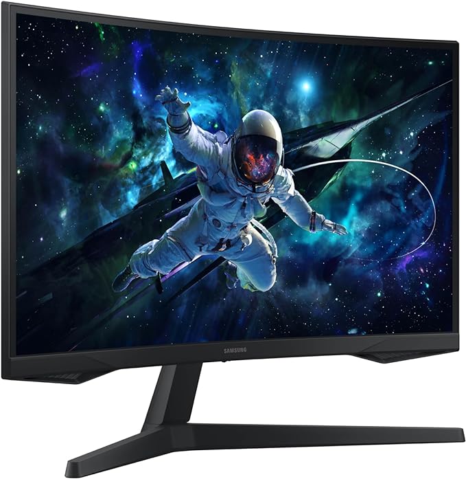 Samsung 32" Odyssey (G55C) Series QHD 1000R Curved Gaming Monitor, | 165Hz, 1ms(MPRT), HDR10, AMD Radeon FreeSync, Eye Care, Glare Free, Sharp Resolution (LS32CG550ENXZA) - Image 2
