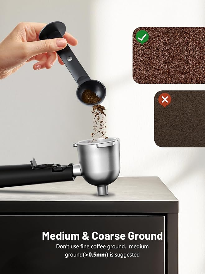 KEENSTAR 3.5Bar Espresso Machine with Milk Frother, 800W Compact Espresso and Cappuccino Maker, Preheating Function, 4-Cup Espresso Maker for Latte or Cappuccino, Gift for Coffee Lovers Upgrade - Image 5