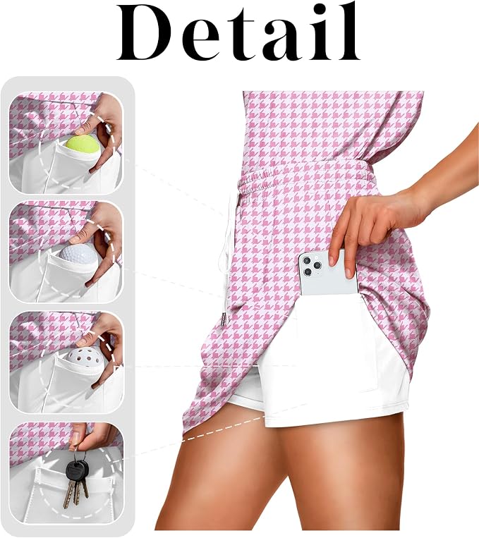 NIASHOT Two Piece Skirt Sets for Women Summer Vacation Travel Outfits Tennis Golf Skorts Versatile Lounge Sets - Image 4