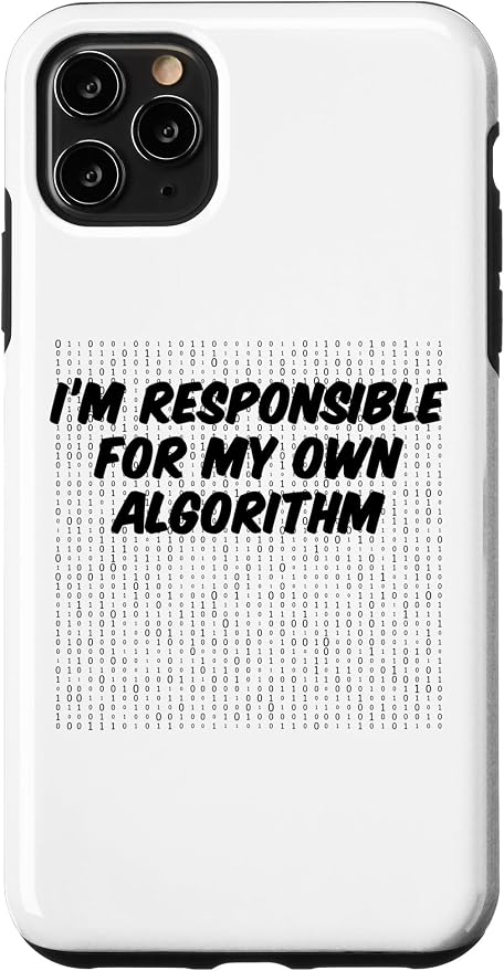iPhone 11 Pro Max Binary Code Computer Algorithm AI Artificial Intelligence Case by Unknown
