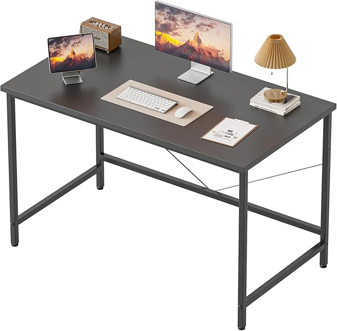 Mericonia 32x20 Inch Computer Desk, 0.6" Thick Small Office Table | Modern Simple Style, Small Study & Writing Table for Home Bedroom Work, Black by MERICONIA
