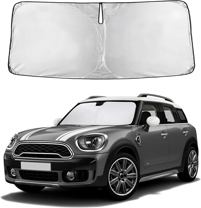 EcoNour Windshield Sunshade Compatible for Mini Country Man Cooper F60 2017-2024 2025 2026, Sun Visor for Front Windshield & Window Sun Shade Cover, UV Heat Blocker & Protector, Car Accessories by EcoNour