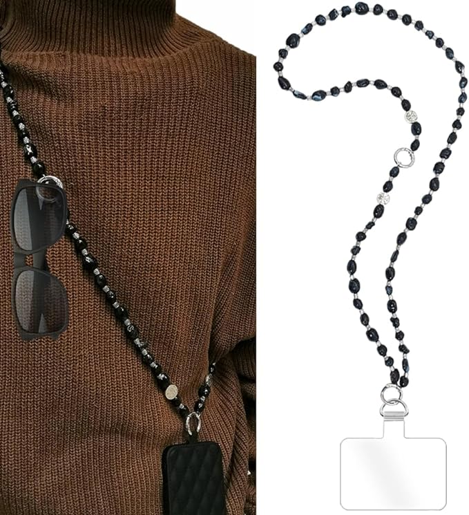 Phone Crossbody Strap, 2in1 Wrist Charm&Shoulder Lanyard,3Ways Usage free to Assembly and Disassembly Phone Strap with Tether Patches for Most Phones Bag Purse (M) by Turkalla