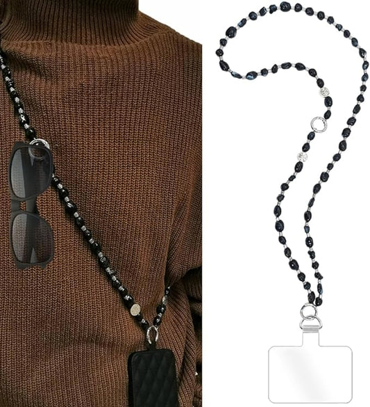 Phone Crossbody Strap, 2in1 Wrist Charm&Shoulder Lanyard,3Ways Usage free to Assembly and Disassembly Phone Strap with Tether Patches for Most Phones Bag Purse (M) by Turkalla
