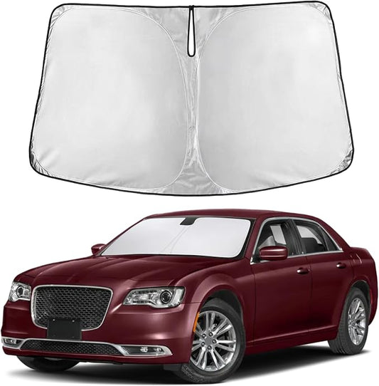 EcoNour Windshield Sunshade Compatible for Chrysler 300 2011-2023 2024 2025, Sun Visor for Front Windshield & Window Sun Shade Cover, UV Heat Blocker & Protector, Car Accessories by EcoNour