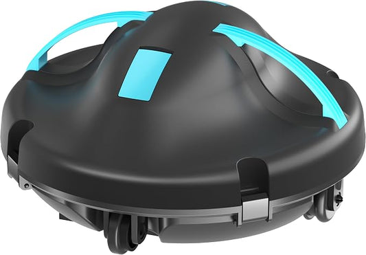 (2026 New) Pool Vacuum for Above Ground Pool, Cordless Robotic Pool Cleaner with Dual Motors Strong Suction, 130-Min Runtime, Auto-Parking, Pool Vacuum Robot for Inground Flat Pools Up to 1100 Sq.Ft by GAMPLAE