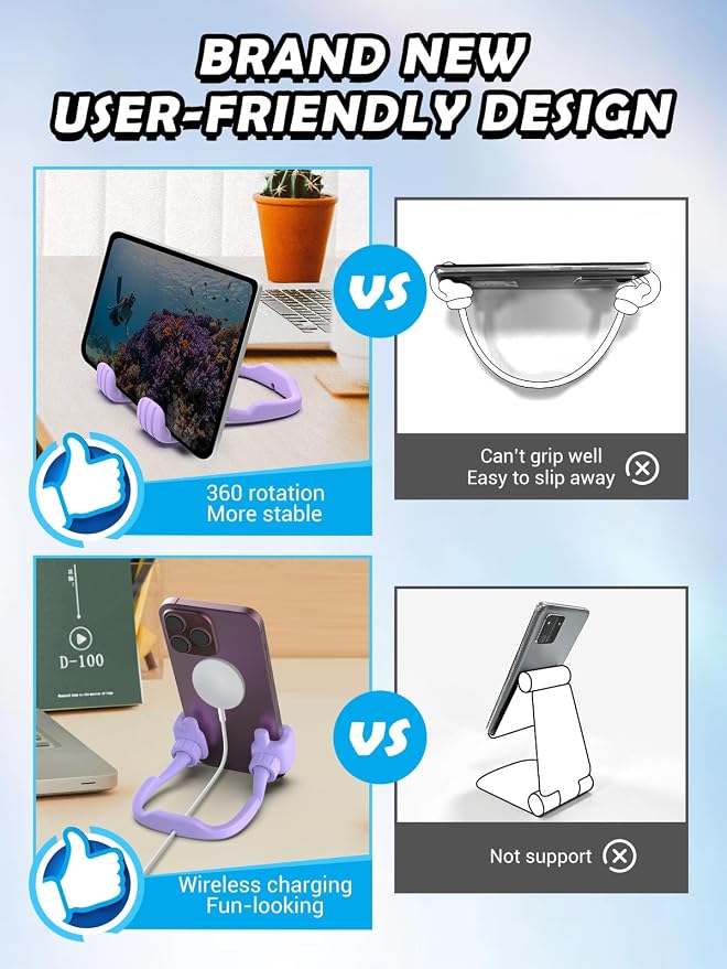 Graduation Gifts for Girls Boys Cell Phone Holder: Funny Gifts for Teens Teenager Tween Women Kids Adults Thumb Up Cell Phone Stand Stand Stocking Stuffers Birthday Gadget Gift Trendy Stuff Ideas - Image 5