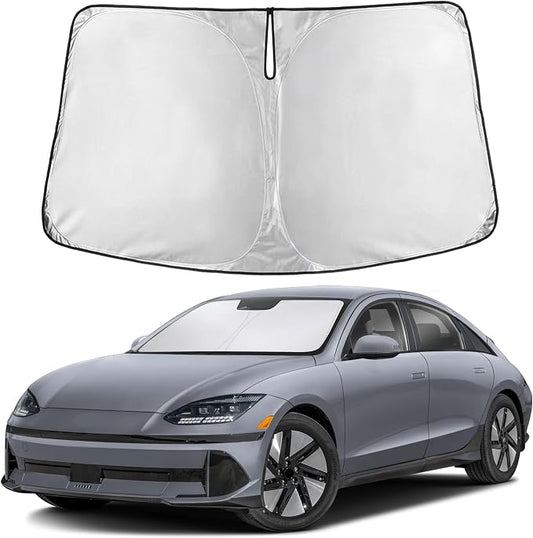 EcoNour Windshield Sunshade Compatible for Hyundai Ioniq6 2023 2024 2025, Sun Visor for Front Windshield & Window Sun Shade Cover, UV Heat Blocker & Protector, Car Accessories by EcoNour