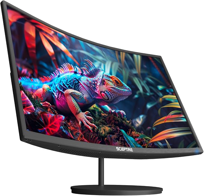 New! Sceptre Curved 24-inch Gaming Monitor 100Hz 1080p R1500 98% sRGB HDMI x2 VGA Build-in Speakers, VESA Wall Mount Machine Black 2026 (C248W-1920RN Series) - Image 2