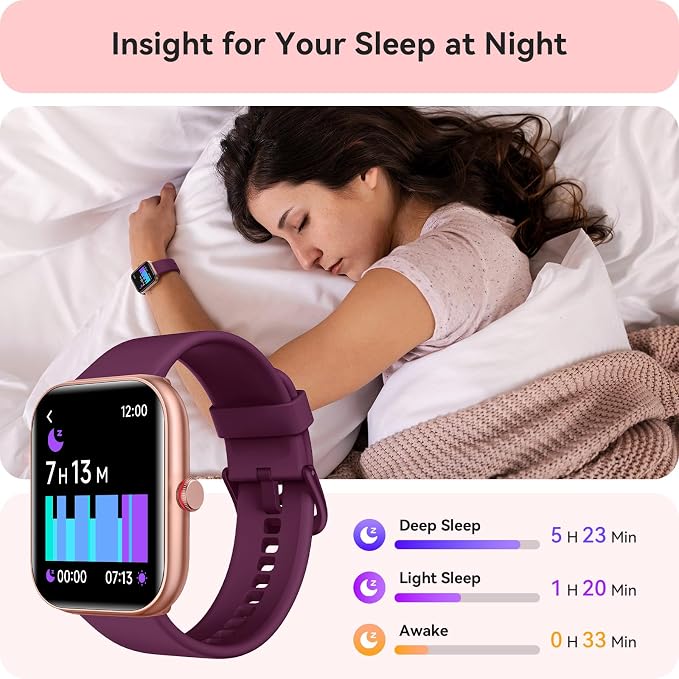 Smart Watch for Women Men, Smartwatch for iPhone & Android Bluetooth (Answer/Call) Built-in Alexa, 1.91" HD Fitness Tracker with 105+ Sport Modes, IP68 Waterproof, Sleep/Heart Rate/SpO2/Stress Monitor - Image 4