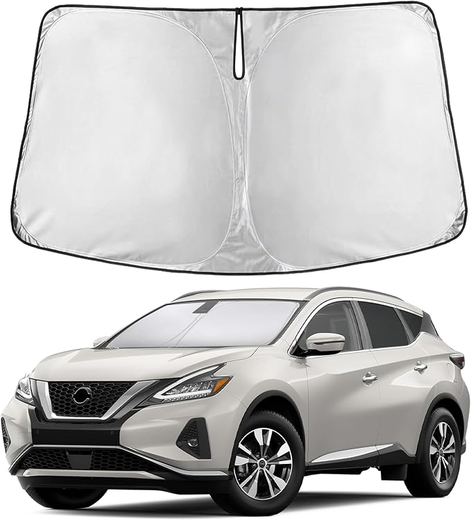 EcoNour Windshield Sunshade Compatible for Nissan Murano 2015-2022 2023 2024, Sun Visor for Front Windshield & Window Sun Shade Cover, UV Heat Blocker & Protector, Car Accessories by EcoNour