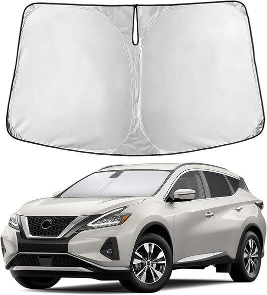 EcoNour Windshield Sunshade Compatible for Nissan Murano 2015-2022 2023 2024, Sun Visor for Front Windshield & Window Sun Shade Cover, UV Heat Blocker & Protector, Car Accessories by EcoNour