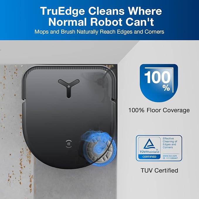 ECOVACS Robot Vacuum Cleaner DEEBOT X5 PRO Omni with All-in-one Station, 12.800Pa, ZeroTangle, TruEdge Adaptive Edge Mopping, 150℉ Hot Water Mop Washing, AINA 2.0 Intelligent Navigation - Image 2